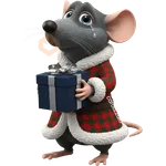 🎄🎁Rata triste tímida Navidad 🎁