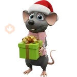 🎄🎁Rata triste tímida Navidad 🎁