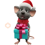 🎄🎁Rata triste tímida Navidad 🎁
