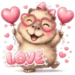 Capybara San Valentín ♥️✨