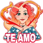 Chica Cabeza de Llama 