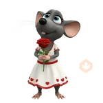 ❣️Ratita San Valentin Amor❣️