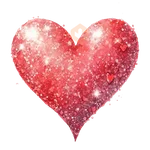 Corazón Glitter San Valentín❤️