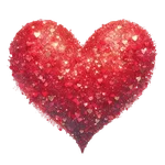 Corazón Glitter San Valentín❤️