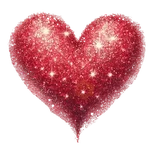 Corazón Glitter San Valentín❤️