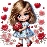 ❤️🎀 Niñas San Valentín 🎀❤️