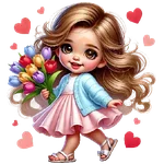 ❤️🎀 Niñas San Valentín 🎀❤️