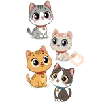 amor de gatitos animados 💜