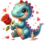Dinosaurio San Valentín ♥️🦖