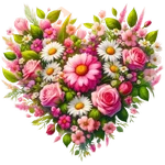Corazon Floral San Valentín♥️