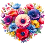 Corazon Floral San Valentín♥️