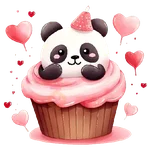 Cupcakes Amor Osito Panda❤️🐼