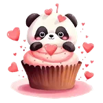 Cupcakes Amor Osito Panda❤️🐼