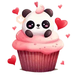 Cupcakes Amor Osito Panda❤️🐼