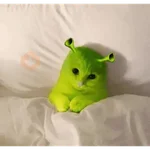 Memes - Gato Alien Verde 🟢🐈