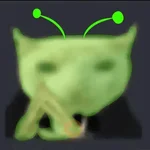 Memes - Gato Alien Verde 🟢🐈