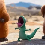 lizard in hoppers 