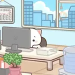 Gato en la oficina 🐈‍⬛🖥️🗂️