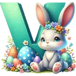 LETRAS INICIALES PASCUA 🐇🥚🌸