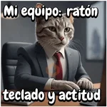Gato trabajando!🐈‍⬛🏢💻