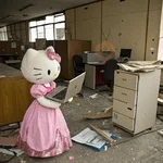 Hello Kitty en la Oficina🐱🔥✨