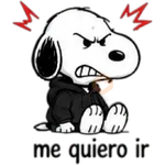 Snoopy enojado 🐾😡