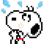 Snoopy pixel animado U⁠^⁠ｪ⁠^⁠U