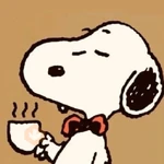 😮‍💨 Reacciones SNOOPY ☕🫐 4