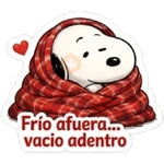 Snoopy Amor en Invierno 🐾❤️