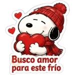 Snoopy Amor en Invierno 🐾❤️