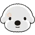 Emoji Perrito Blanco Animado 🐶