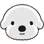 Emoji Perrito Blanco Animado 🐶