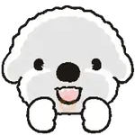 Emoji Perrito Blanco Animado 🐶