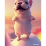 Pibble - Perrito blanco