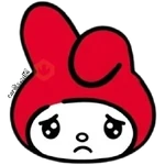 ❤️ Emojis My Melody Rojo ❤️