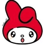 ❤️ Emojis My Melody Rojo ❤️