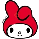 ❤️ Emojis My Melody Rojo ❤️