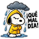 🌧️ Snoopy 🐾 Frío,Lluvia,Enojo😡