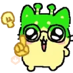Gato Alien Verde 💚👽