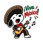 Snoopy Mes Patrio Viva México🇲🇽