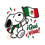 Snoopy Mes Patrio Viva México🇲🇽