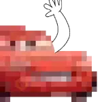 rayo McQueen emojis pixel