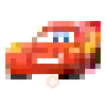 rayo McQueen emojis pixel