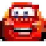 rayo McQueen emojis pixel