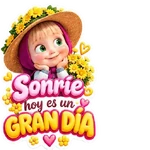 Masha y Flores Amarillas 🌼💜