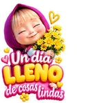 Masha y Flores Amarillas 🌼💜
