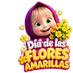 Masha y Flores Amarillas 🌼💜