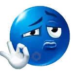 Emoji Azul