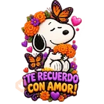 Snoopy Día de Muertos 🏵️🥀
