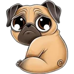 perro pug🐶❤️ 